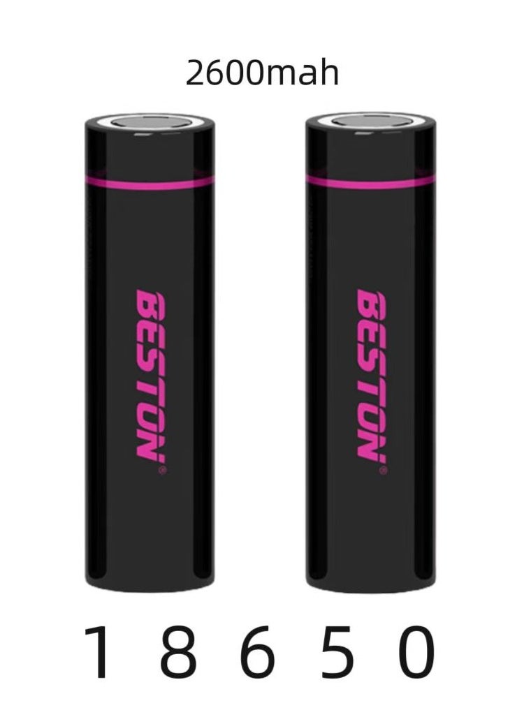 18650 Battery Charger＋ 2 Pcs Rechargable 18650 Li-Ion Battery 2600 mAh