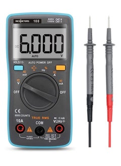 RICHMETERS True RMS Multifunctional LCD Digital Multimeter DMM DC AC Voltage Current Resistance Diode Continuity Capacitance Frequency Duty Tester Measurement Automatic Polarity Identification Ammeter Voltmeter  - Image 1