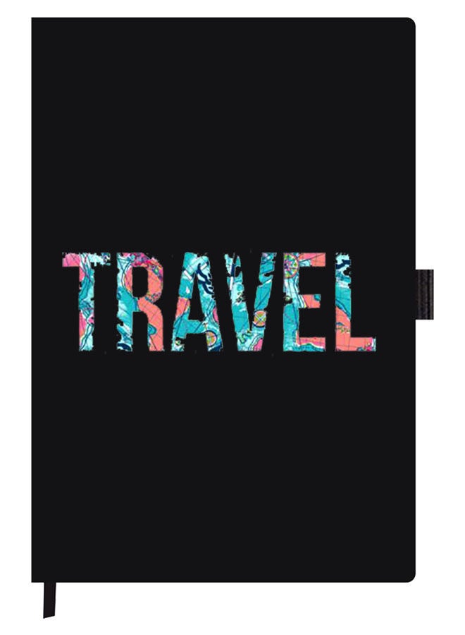 Theodor Designer A5 Thick Black Hardcover Notebook Travel 1 - Image 1