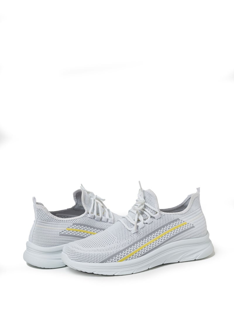Cobblerz - Cobblerz Men's Lace-up Low Top Sneakers WHITE - Image 1
