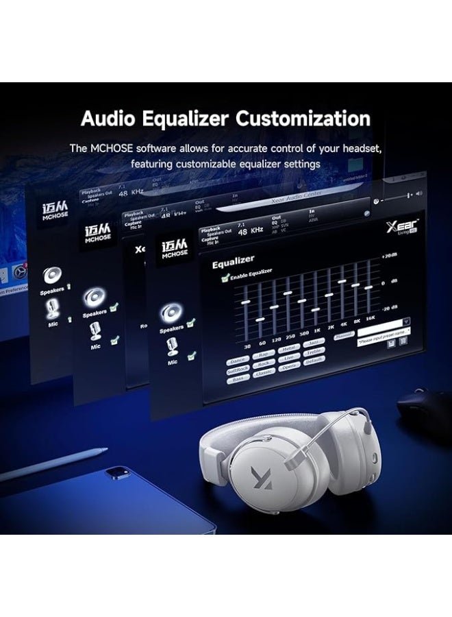 Wireless V9 Pro Gaming Headset with 7.1 Surround Sound, Microphone, Bluetooth Connectivity, Long Battery Life for PS5, Mobile Phones, PC. - Image 3