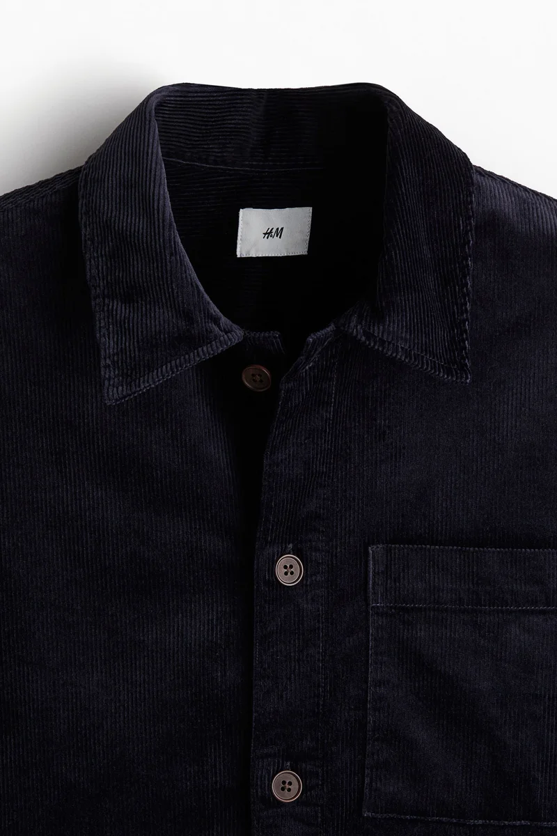 H&M Regular Fit Corduroy Overshirt