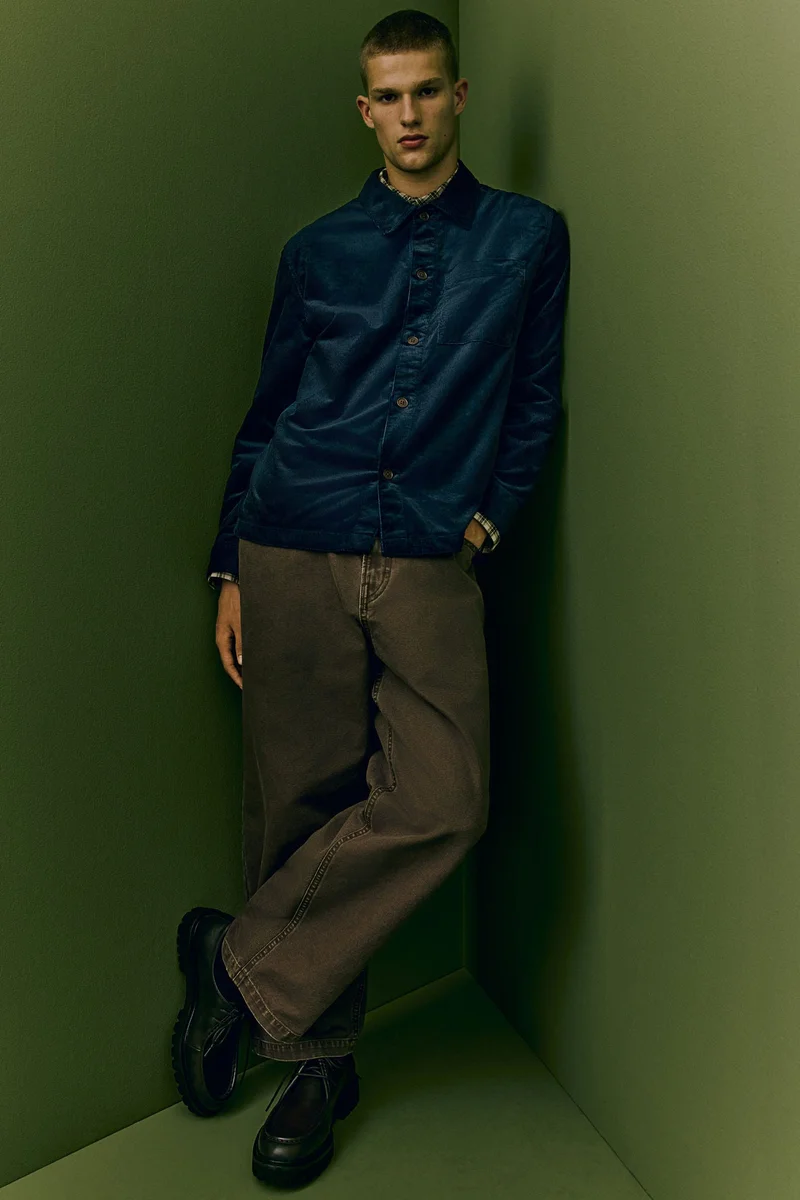 H&M Regular Fit Corduroy Overshirt