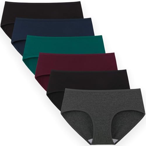 INNERSY Womens Underwear Cotton Hipster Panties Regular & Plus Size 6-Pack(XX-Large,Dark Vintage) - Image 1