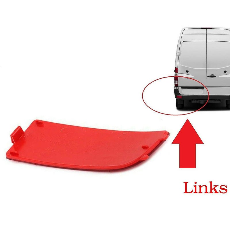 Bumper Reflector: 2-Piece Red ABS Material - Perfect Fit For 2006 To 2016 Mercedes Sprinter, Crafter Bus - Enhances Low Light Safety Automotive Accessory - Image 2