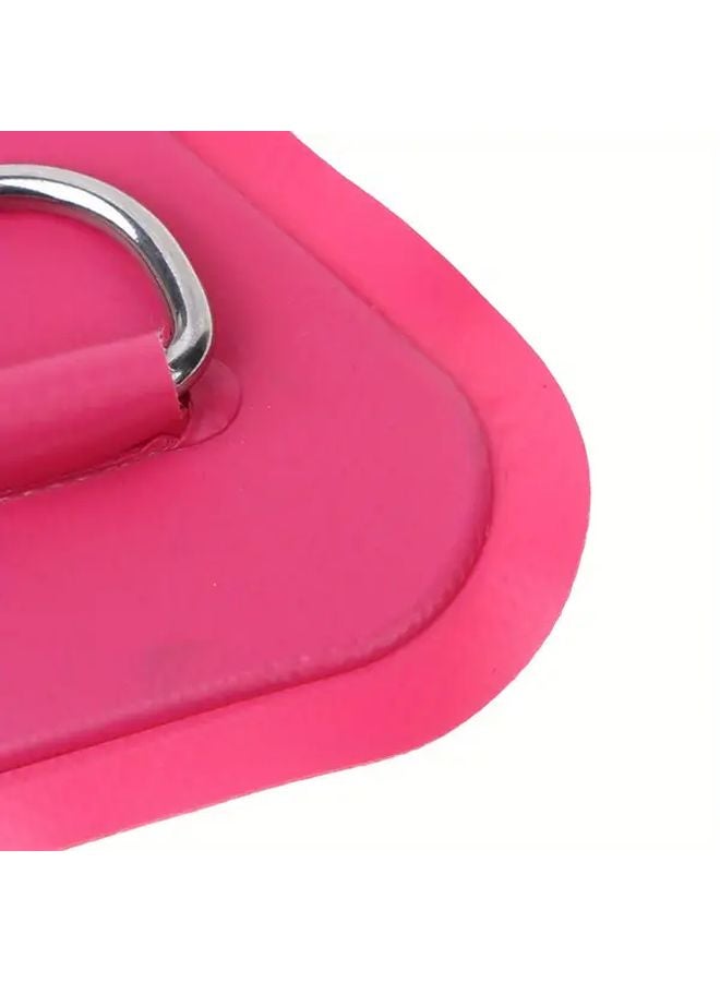 رقعة مثلثية من PVC الرمادي الثقيل مع حلقة D من الفولاذ المقاوم للصدأ مقاس 3.5 × 3.5 بوصة لإصلاح القوارب - Image 4