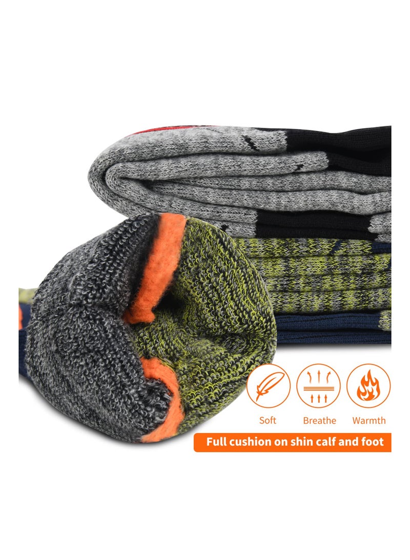 SYOSI 2 Pairs Ski Socks for Men and Women, Knee High Snowboard Socks hick Skiing Socks High Performance Knee High Socks Breathable Knee High Socks Thermal Insulated Skiing Socks Moisture-Wicking Ski Socks - Image 5