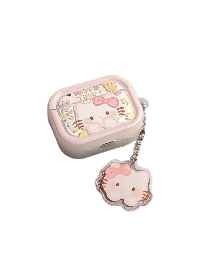 Cute Kitty Themed AirPods Pro 2 Case with Charm Adjustable Lanyard Included Stylish and Protective Cover - Image 3