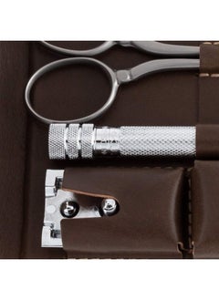 DOVO Shave Ready Dovo Stainless Satin Finished Razor Set, Brown  - Image 4