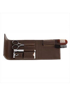 DOVO Shave Ready Dovo Stainless Satin Finished Razor Set, Brown  - Image 1
