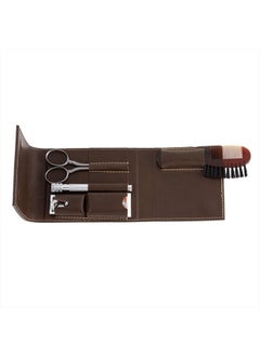 DOVO Shave Ready Dovo Stainless Satin Finished Razor Set, Brown  - Image 5