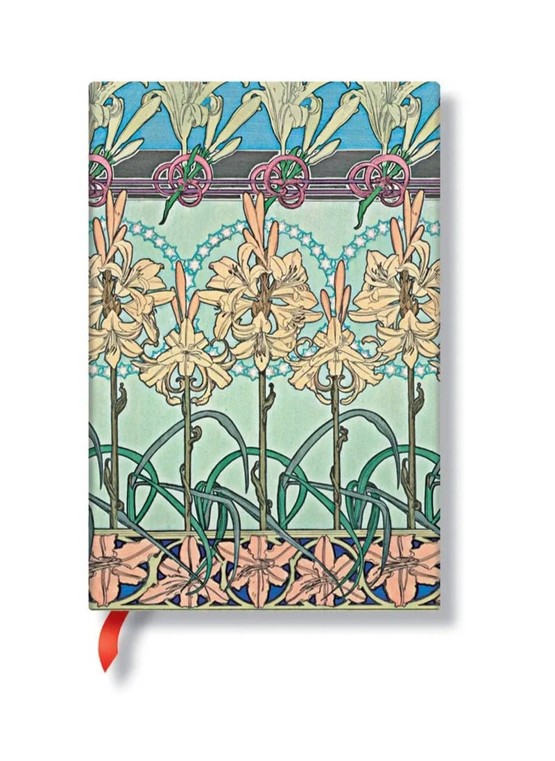 Paperblanks - Mucha Tiger Lily Notebook Minio Lined Mini Size - Image 1