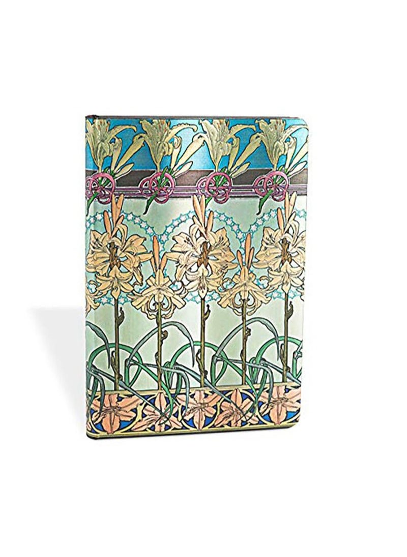Paperblanks - Mucha Tiger Lily Notebook Minio Lined Mini Size - Image 1