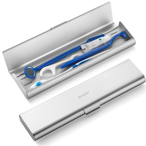Oralphi Wider Aluminum Toothbrush Travel Case, Portable Travel Toothbrush Holder, Durable Manual Toothbrush Box Container for Traveling, Bathroom, Camping, Business Trip-Not for 0.85oz Toothpaste - Image 1