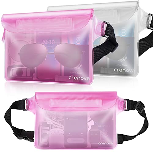 Crenova Waterproof Fanny Packs for Women, Sandproof Dry Bag for Beach, Water proof Pouch for Phone Passport Purse, Floating Waterproof Bags for Cruise Travel Water Park Boating Fishing Diving Surfing Kayaking - Image 1