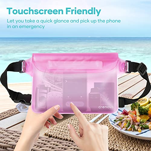 Crenova Waterproof Fanny Packs for Women, Sandproof Dry Bag for Beach, Water proof Pouch for Phone Passport Purse, Floating Waterproof Bags for Cruise Travel Water Park Boating Fishing Diving Surfing Kayaking - Image 5