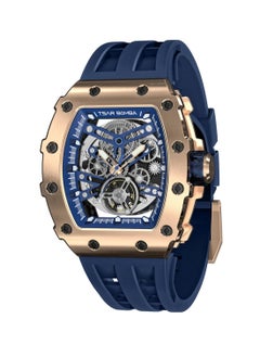 TSAR BOMBA Men's Automatic Blue Silicone Sapphire Crystal Watch TB8208A-08 - 43mm  - Image 3