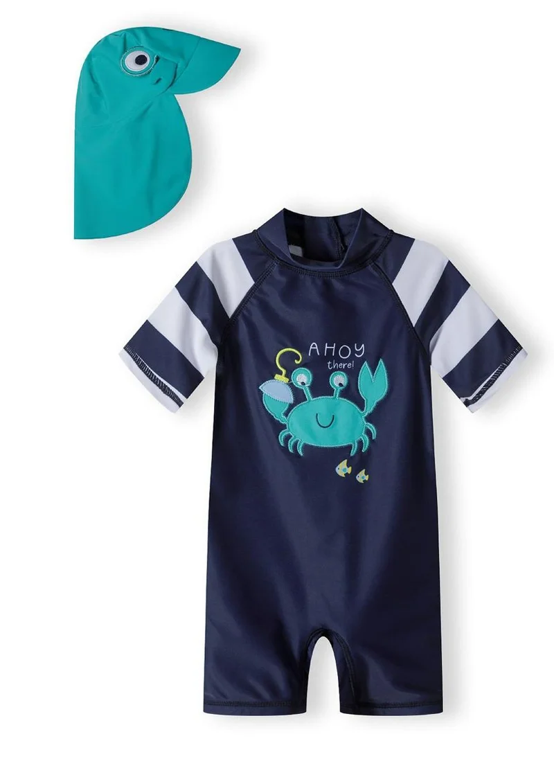 مينوتي KIds Rash Short Sleeve All-In-One and Hat Set