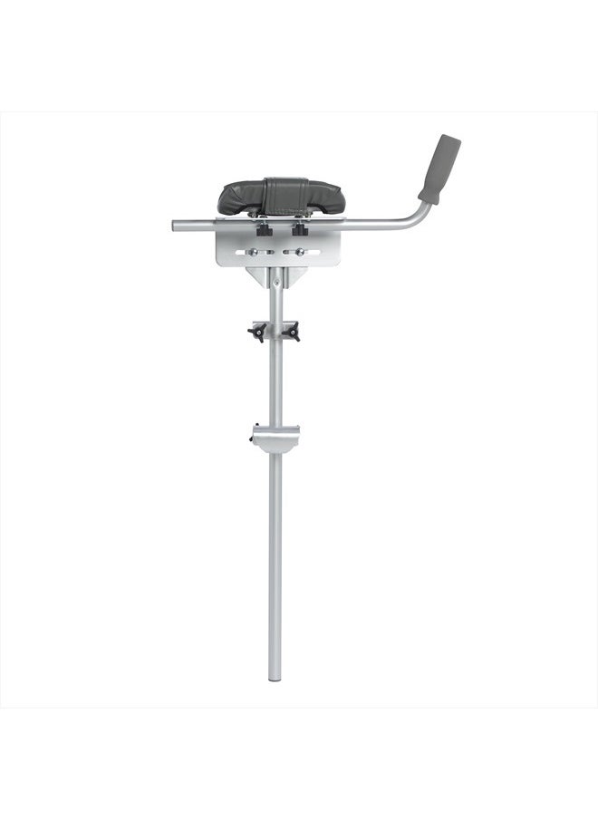 Drive Medical 10105-1 Platform Walker/Crutch Attachment, Silver  - Image 1