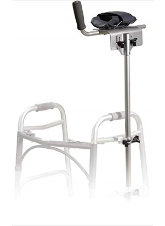 Drive Medical 10105-1 Platform Walker/Crutch Attachment, Silver  - Image 2