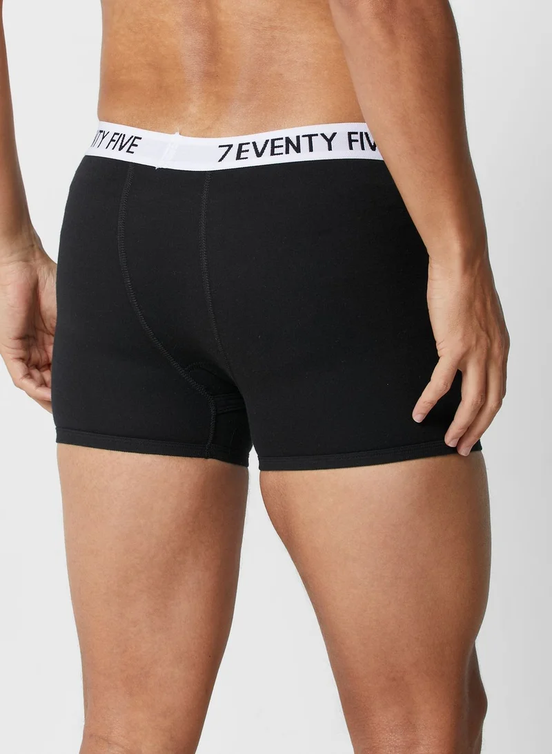 Seventy Five Basics 2 Pack Waist Band Trunks With Antibacterial Finish