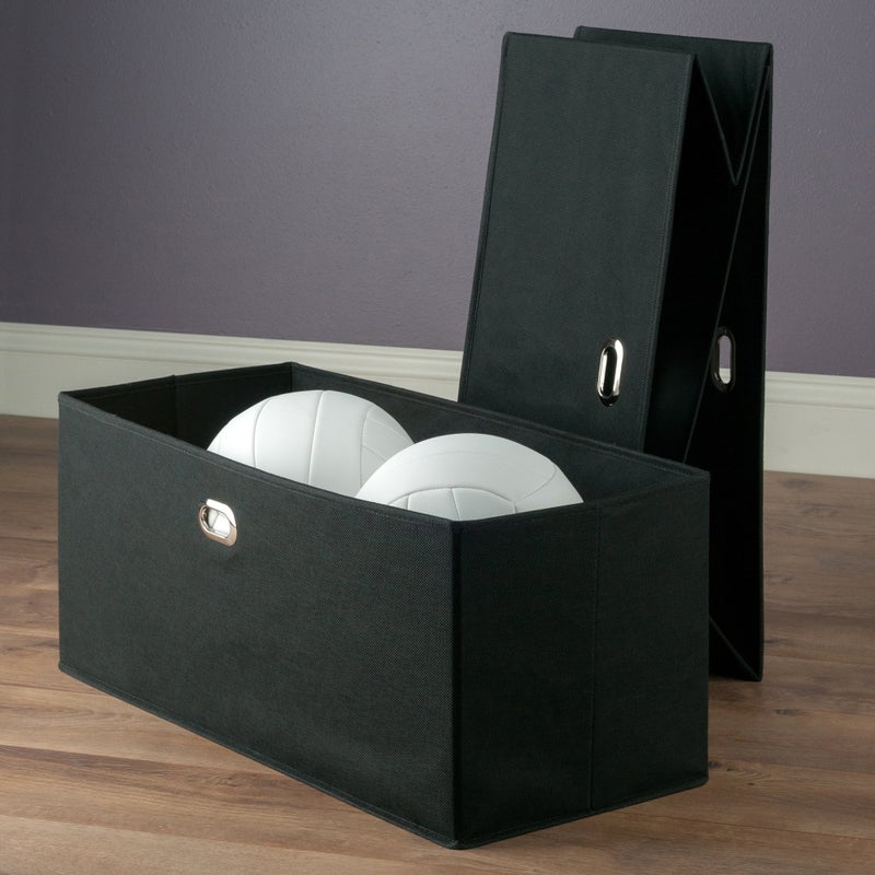 Winsome Torino Storage/Organization, Black 23.03"W x 10.24"H x 10.24"D - Image 2