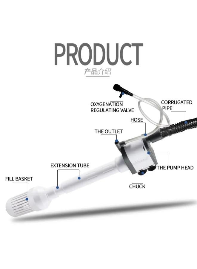 ZHIYANG 3 in 1 Submersible Pump Circulation, Aeration and Pumping with Skimmer 10W - Image 4