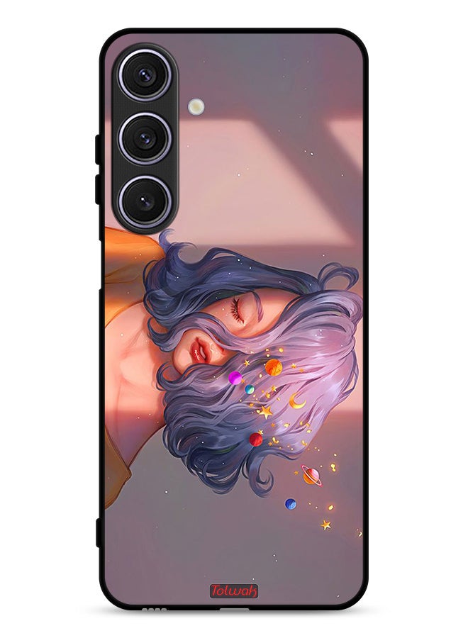 Tolwak Samsung Galaxy A26 Protective Case Cover Girl And Space Art - Image 1