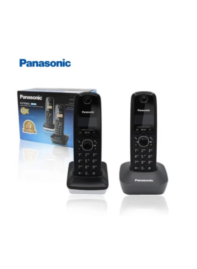 باناسونيك هاتف لاسلكي مزدوج السماعات من باناسونيك KX-TG1612 - Image 1