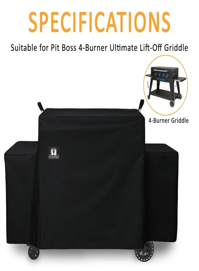 SUPJOYES Grill Cover for Pit Boss 4-Burner Ultimate Lift-Off Griddle, Heavy Duty Waterproof Pit Boss 4B Ultimate Griddle Cover - Image 2