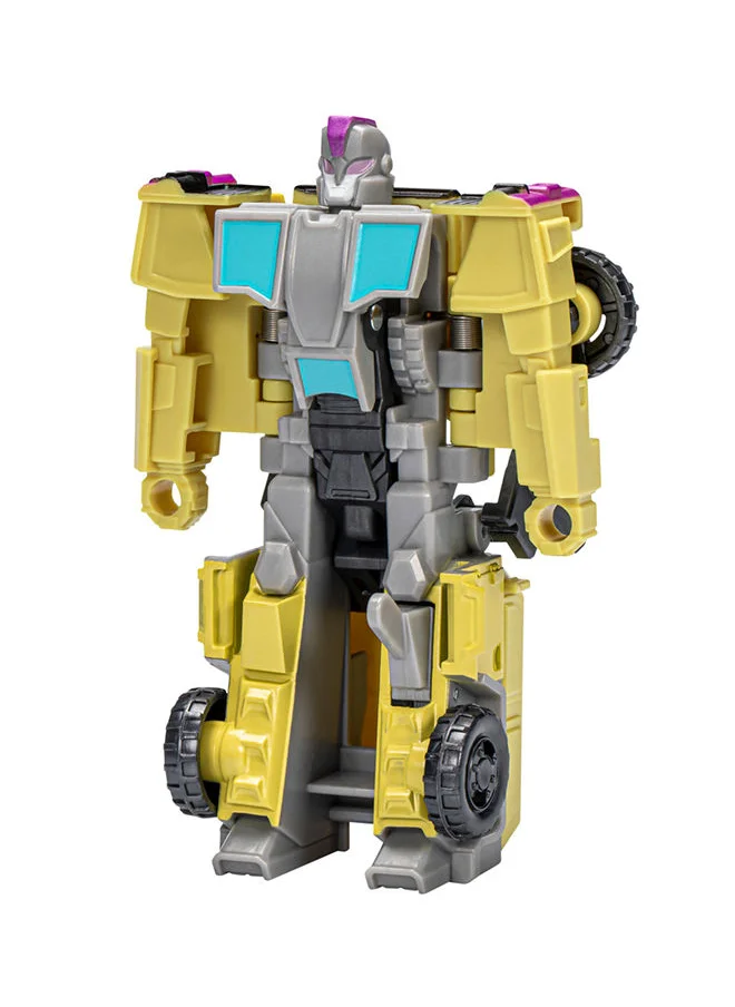 هاسبرو Transformers Toys Earthspark 1-Step Flip Changer Swindle 4-Inch Action Figure Robot Toys For Ages 6 And Up