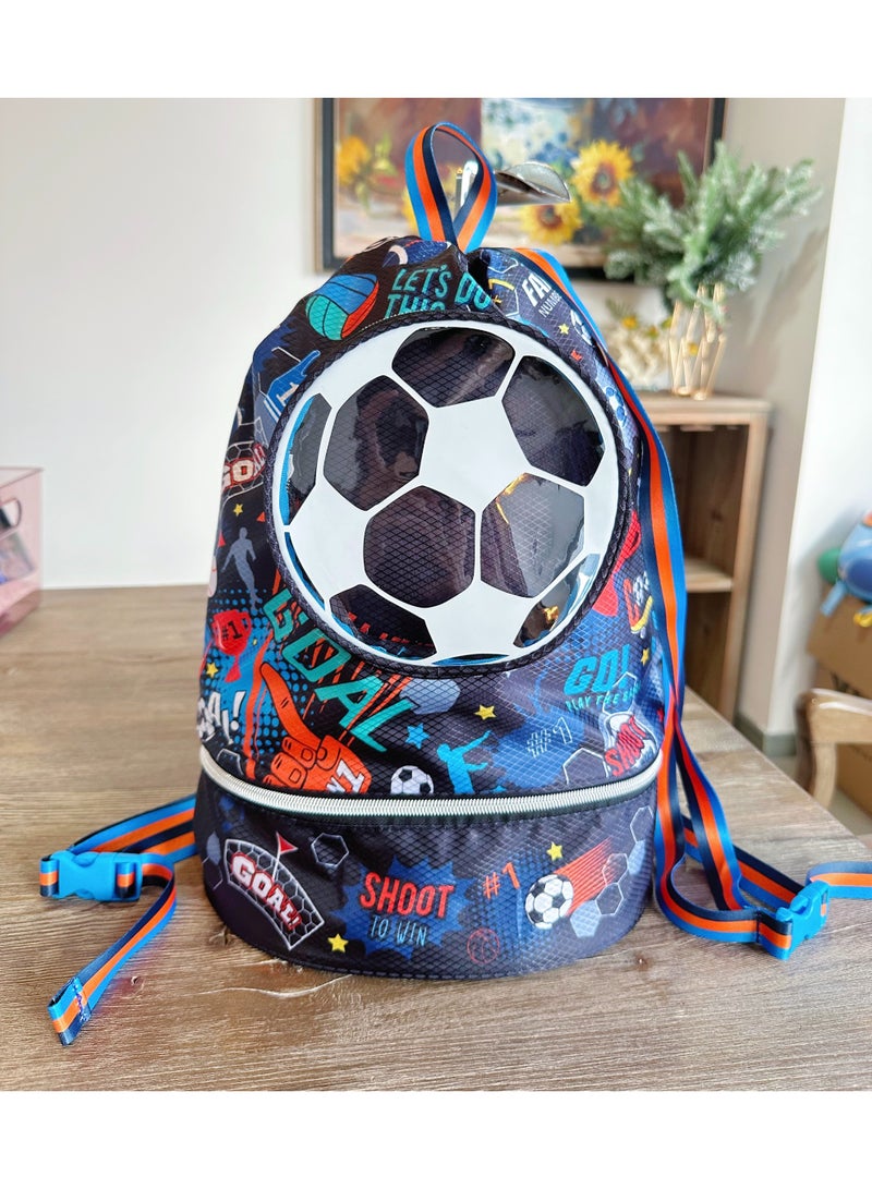Five dream house Kids Swim Bag Double Waterproof Swimming Backpack for Kids Boys Swim Bag with Wet Dry Separation and Independent Shoe Compartment 25.5×13×41cm - Image 5