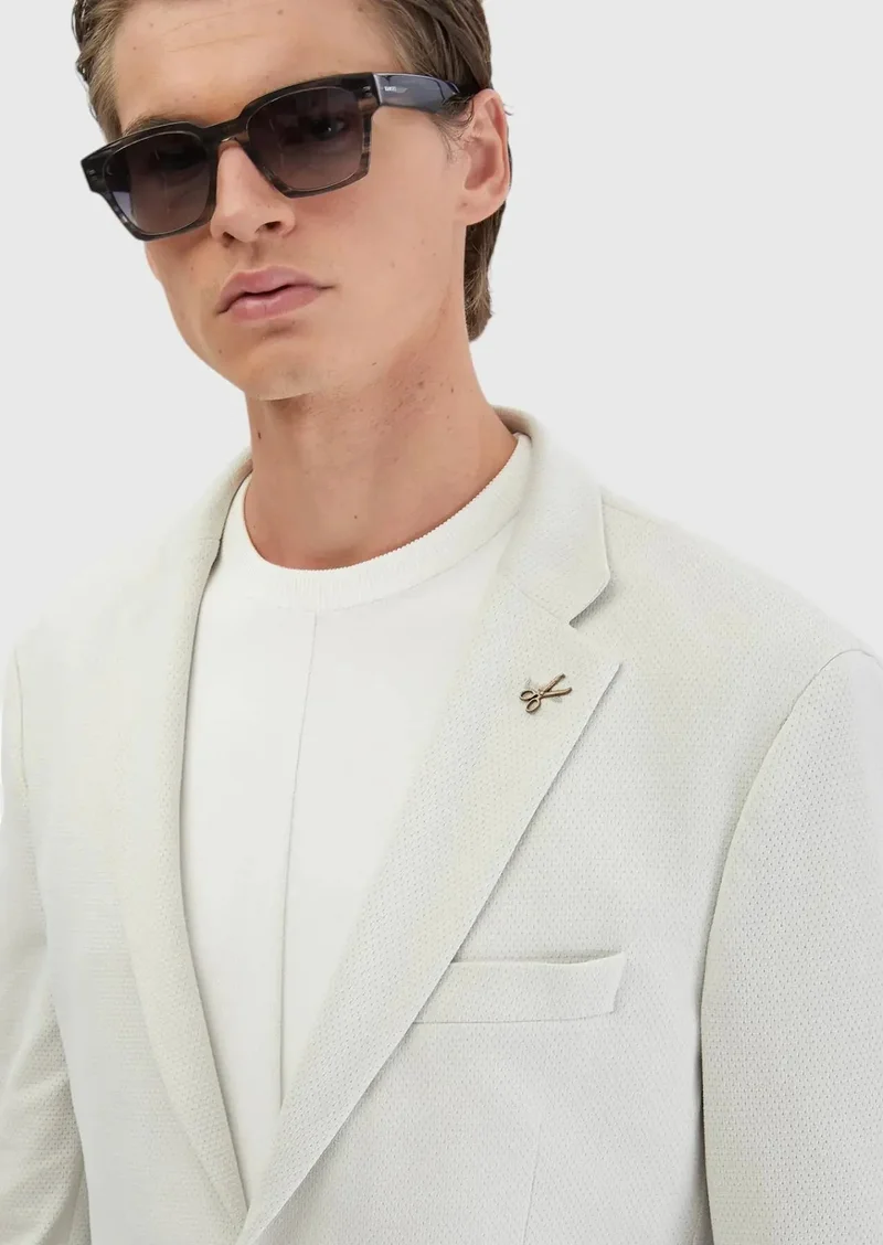 RAMSEY Smoked Plain Comfort Fit Suit