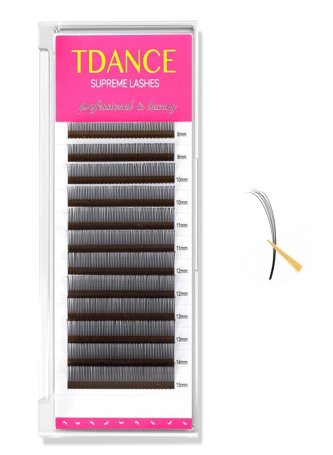 TDANCE Lash Spikes Matte Black 5D Spikes Lash Extensions Natural Look 5D Flower Eyelash Extensions for Professional Use Spikes Lashes (5D-Flower,C-0.07,8-15mm) - Image 1