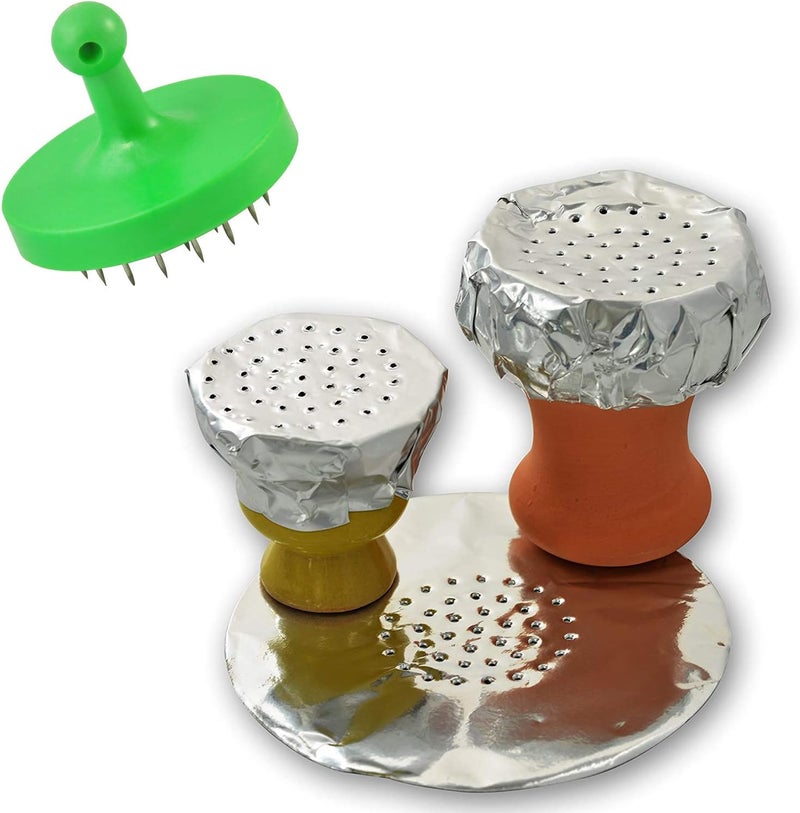 KITOSUN 2 Pieces Hookah Foil Poker Puncher Tobacco Shisha Narguile Aluminum Foil Hole Puncher Tool & Hookah Accessories - Easy to use, perfect holes (Random Colors) - Image 2