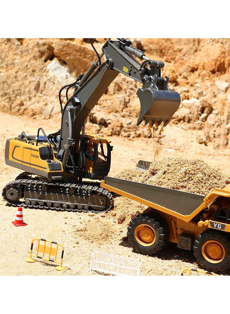 Remote-Controlled Excavator Toys Engineering Vehicle for 4 Year Above Old Boys and Kids Best Gift Ideas for Children Rechargeable RC Construction Excavators Digger Vehicles Engineering Toys  - Image 4