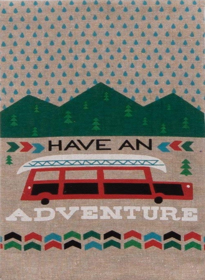 Kay Dee Designs Camping Adventures Chambray Tea Towel Set of 3: Bundle Designs Include: Have an Adventure - I Heart Camping - Happy Camper - Image 4