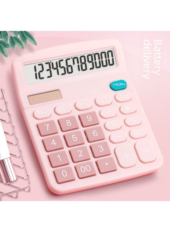 Dexin Solar Calculator High Color Value Voice Calculator Student Financial Office Desktop Computer - Image 3