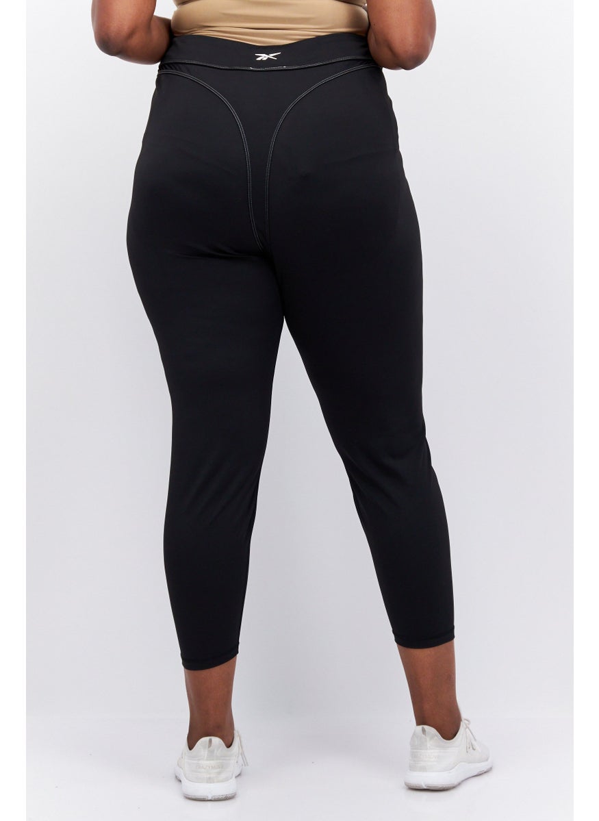 Reebok x Cardi B - Women Plus Size Training Leggings, Black - Image 1