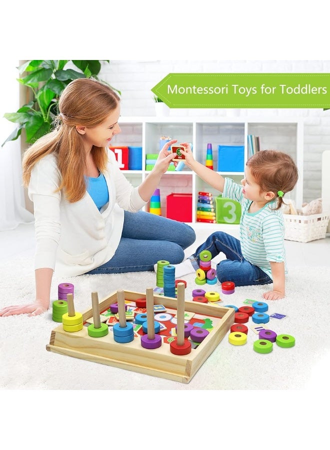 Lydaz ألعاب ليداز مونتيسوري الرياضية، ألعاب كتل الأرقام الخشبية للأطفال، لعبة تعليمية لرياض الأطفال، مستلزمات ضرورية لفصل ما قبل المدرسة، هدية لعبة أحجية العد STEM للأطفال من 3 إلى 6 سنوات - Image 4