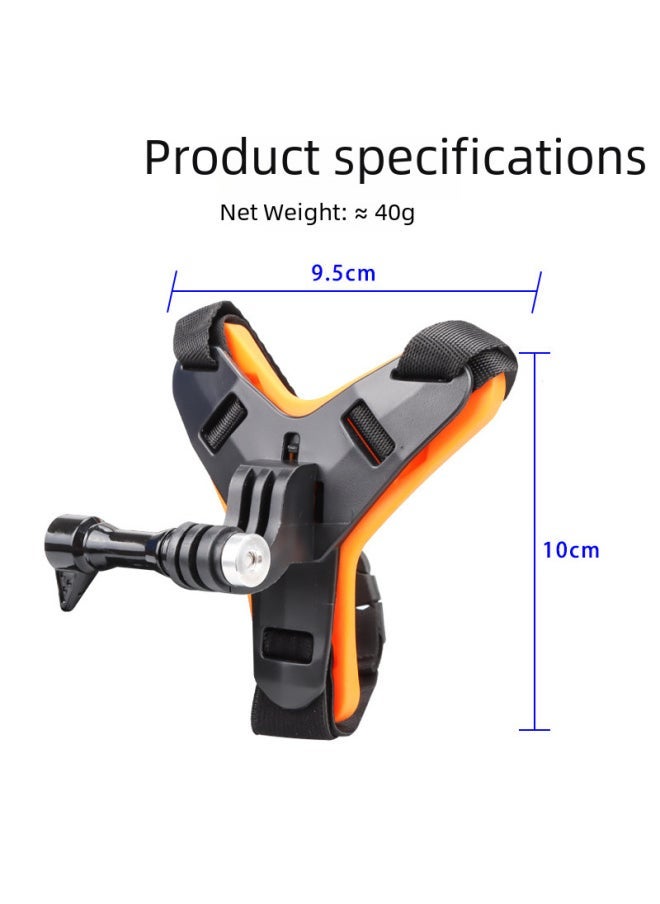 Digital Computer Sports Camera Accessories Action Camera Including Chest Strap Mounts Tripod Adapters Extension Poles-Color:Orange - Image 2