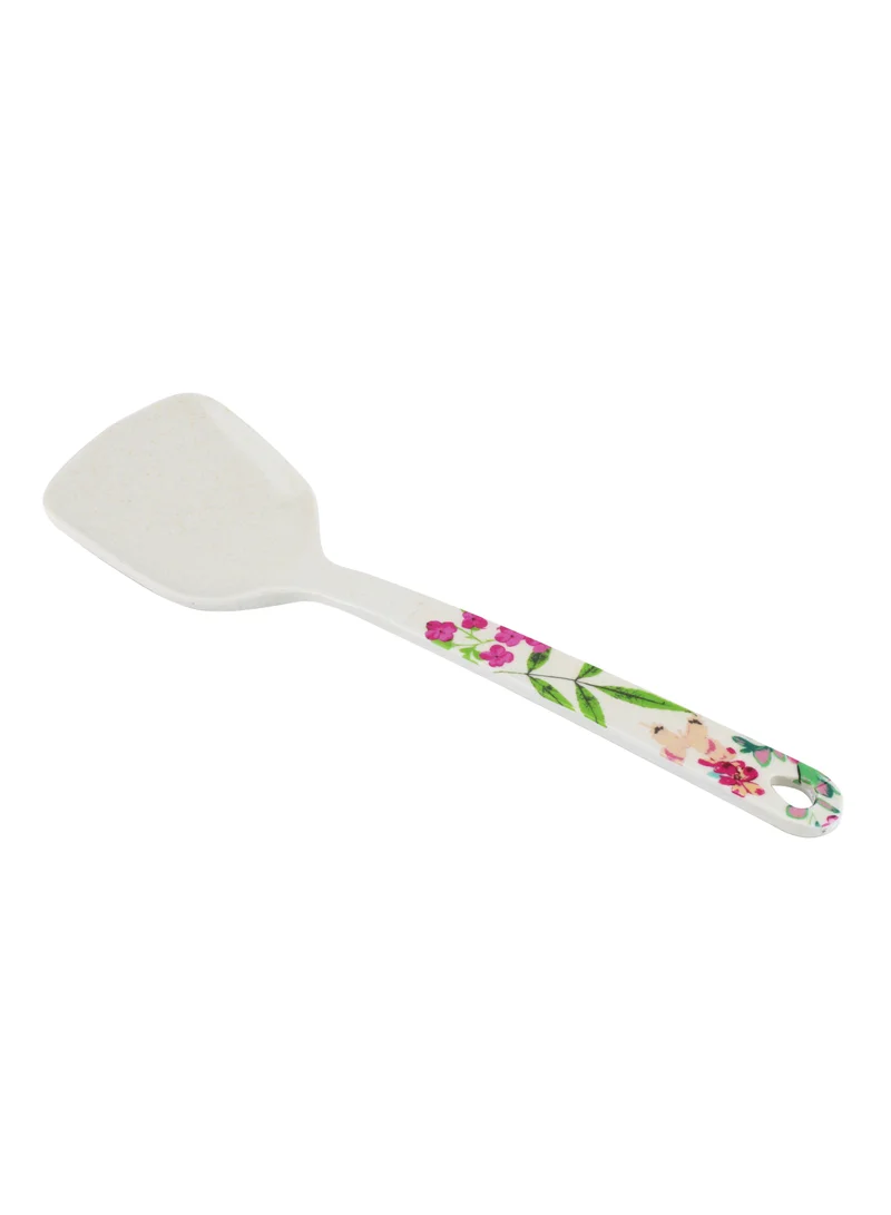Cuisine Art Bamboo Fiber Flower Design Turner White 32cm