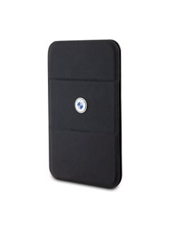BMW Leather Card slot MagSafe Wallet / Magnetic Attraction / 2Card Slots / Stand Function / Slim and Sleek Design - Black  - Image 2