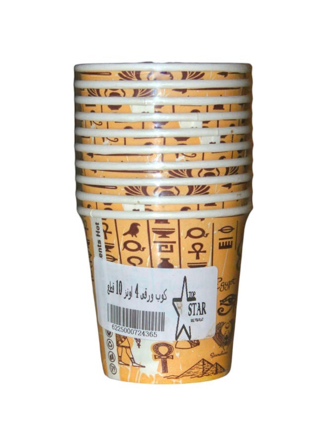 توب ستار كوب ورقى 4اونز*10ق