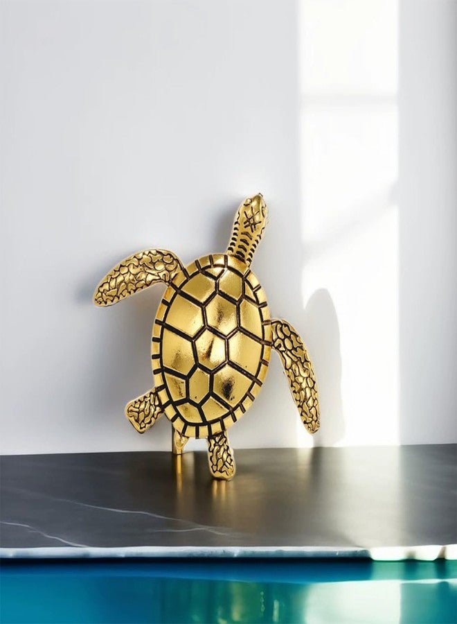 Shejuety Exquisite women's turtle brooch with unique textured shell design suitable for button scarves, button badges lapels needle skirts fabrics hats bags and other accessories jewelry gifts (gold) - Image 5