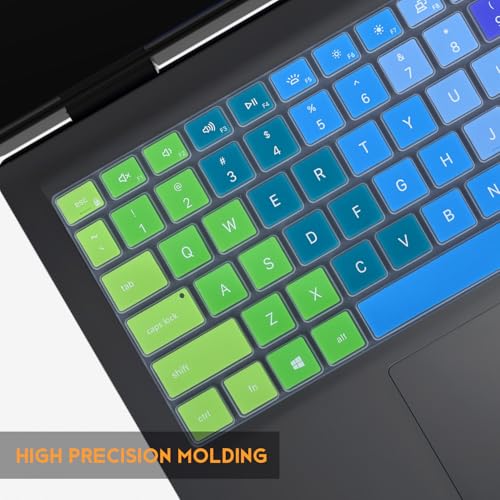 CaseBuy Colorful Keyboard Cover for 2025 Dell 15 Laptop DC15250 DC15255 15.6, Inspiron 15 3510 3511 3520 3530 3535/ Inspiron 16 5640 5645, 15.6 Dell Latitude 3520 Laptop Skin,Rainbow - Image 4