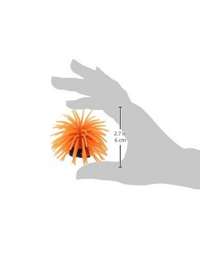 Mallofusa Mallofusa Artificial Aquarium Fish Tank Decoration Silicone Sea Anemone Artificial Fish Tank Ornament Decoration Small(Orange)  - Image 2