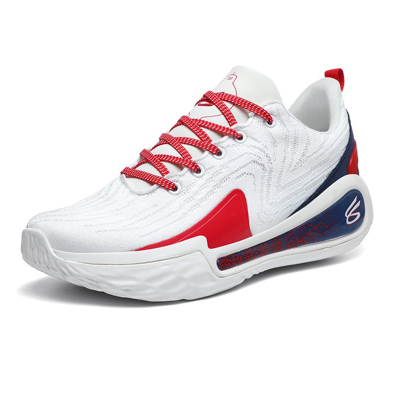 Basketball Shoes Curry 12 Mens MD Big Sole TPU Big Sole Flying Woven sneaker Trend Shock Cushion Competition Boots Couple Black and yellow - Image 2