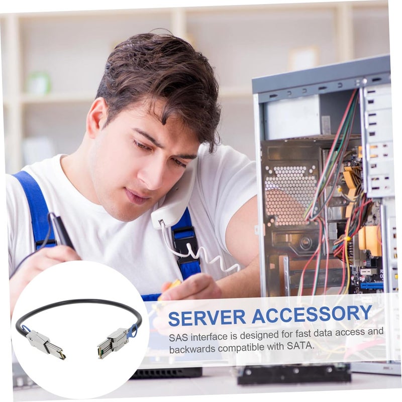 SECFOU Mini SAS Sff-8088 to Sff-8088 26 Pin Cable 0.5M Internal High-Speed Data Transfer Cord for Server Storage Systems and Array Controllers - Image 5