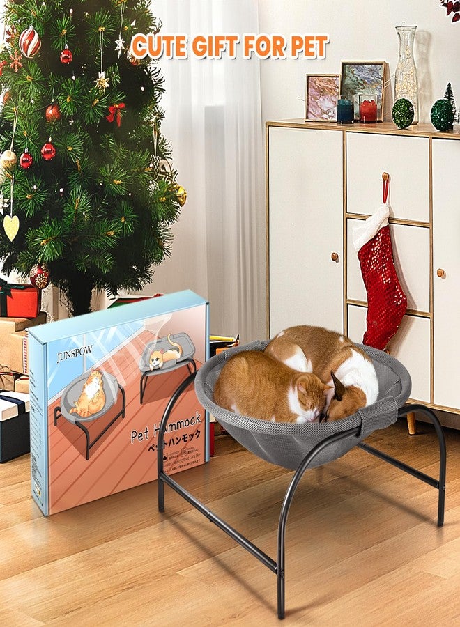 JUNSPOW Cat Bed [Large Size] Dog Bed Pet Hammock Bed Free-Standing Cat Sleeping Cat Supplies Pet Supplies Whole Wash Stable Structure Detachable Excellent Breathability Easy Assembly - Image 5